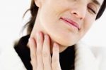 gal with sore throat